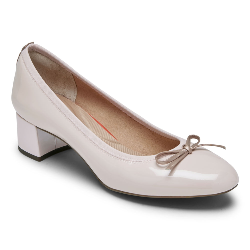 Rockport Womens Total Motion Sydney Bow - Pumps Silver - THP735426